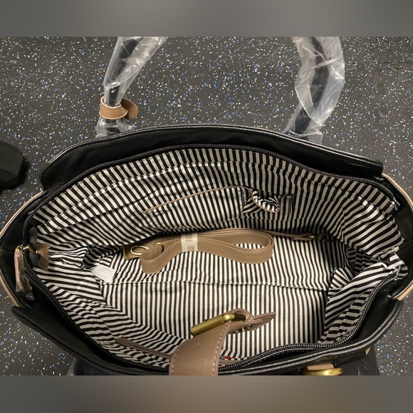 JustFab Brown/Black Bag - Picture 11 of 11